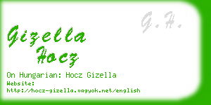 gizella hocz business card